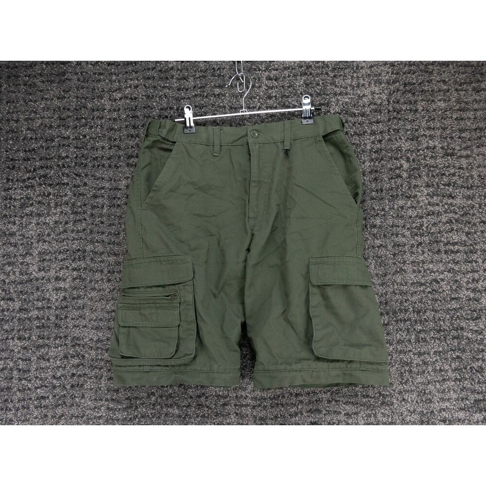 Boy Scouts of America Cargo Shorts Boys Youth 16 Green Adjustable Waist BOA